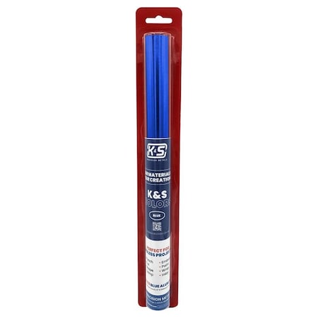 K&S Precision Metals K&S Blue Alum Foil 0.04 in. X 12 in. W X 24 in. L Aluminum Foil 6035